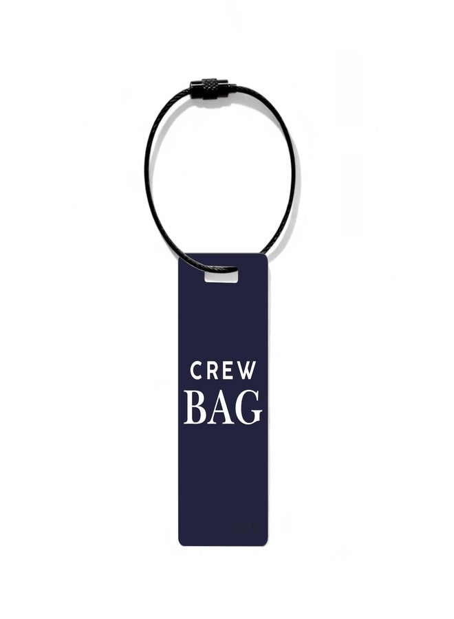 SeQr Smart QR Code Crew Bag Tag Lost & Found Metal Luggage ID Tag for Cruise Staff, Ship Crew, Captain & Maritime Use/Waterproof Travel Accessory with Wire Cable/Scan & Contact - Image 1