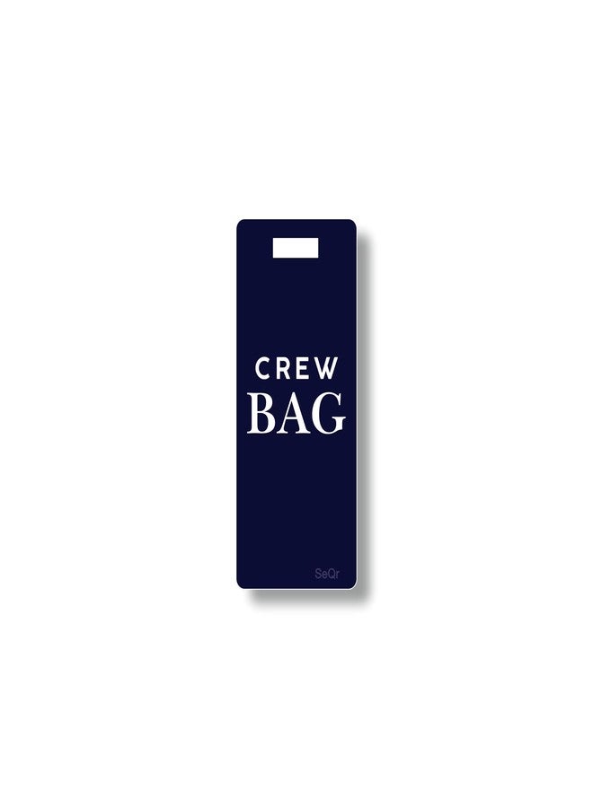 SeQr Smart QR Code Crew Bag Tag Lost & Found Metal Luggage ID Tag for Cruise Staff, Ship Crew, Captain & Maritime Use/Waterproof Travel Accessory with Wire Cable/Scan & Contact - Image 3