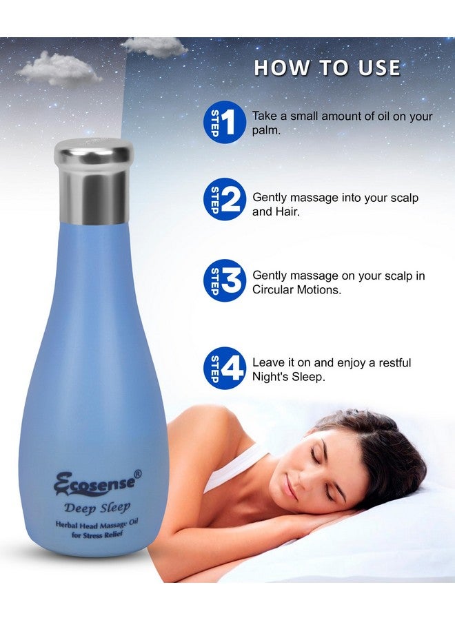 Ecosense Deep Sleep Oil For Stress, Better Sleep, Anxiety, Tension, Relax Mind, Workout Recovery, Pain Relief With Lavender, Chamomile For Men & Women 75 Ml - Image 3