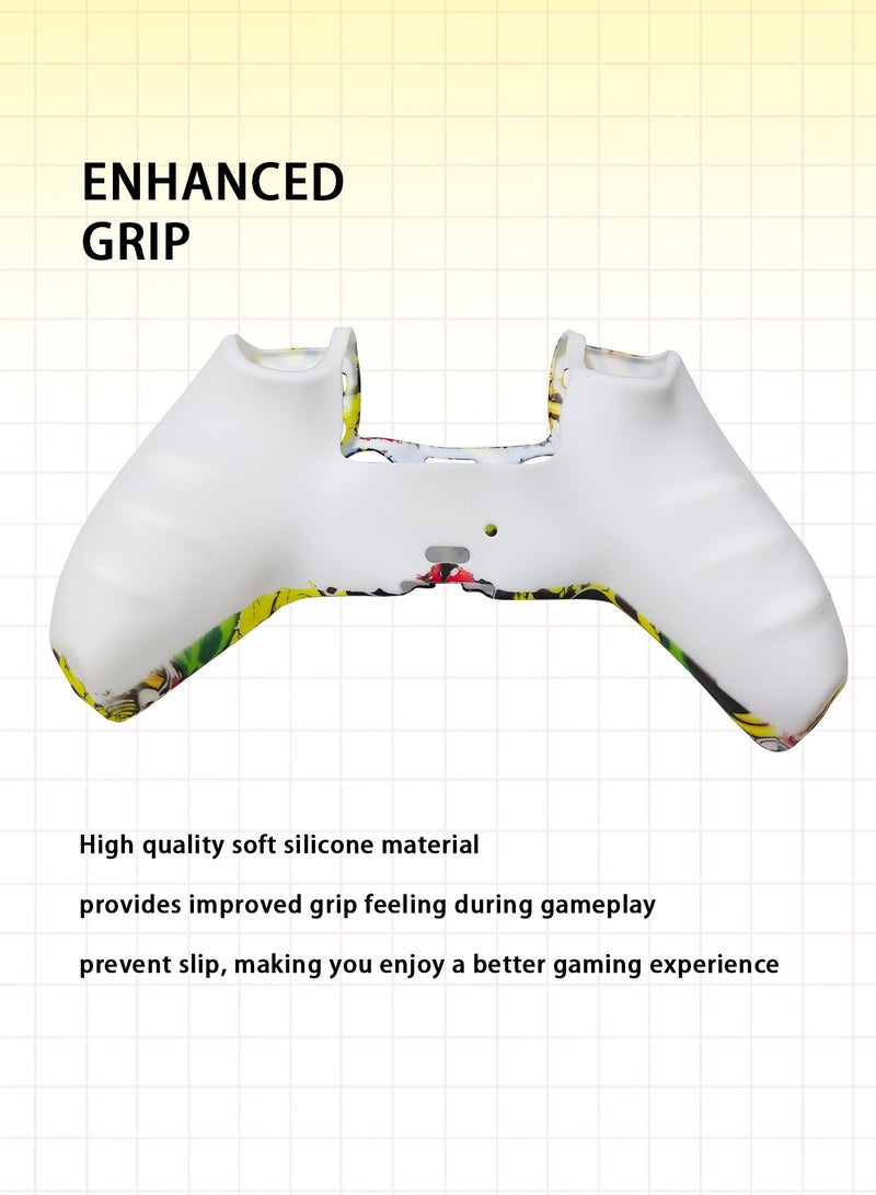 Silicone Shell Accessories For Sony 5 PS5 Wireless Controller Handles With  Ergonomic Soft Ultra-Thin Silicone Protective Cover Gamepad Casefor Playstation 5 DualSense Wireless Controller - Image 2
