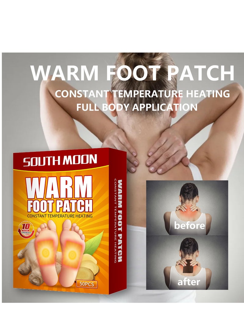 ساوث مون رقعة القدم الدافئة درجة حرارة ثابتة للتدفئة والحفاظ على دفء القدمين حتى 10 ساعات 50 قطعة - Image 2