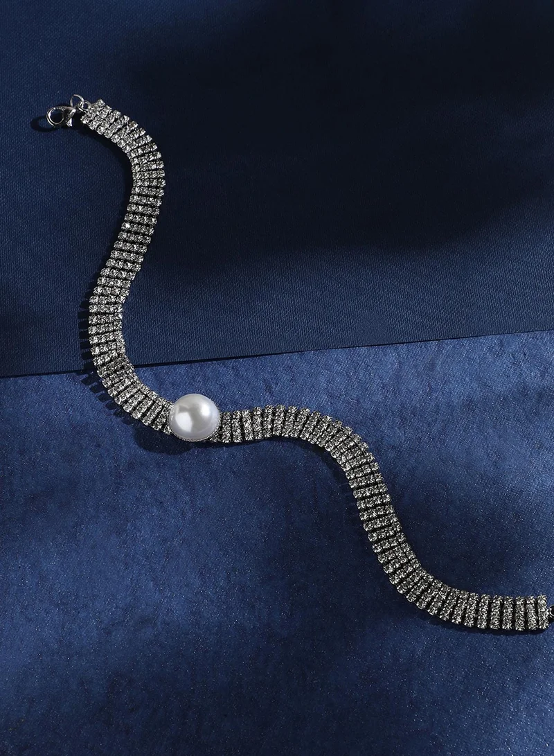 SOHI Bling Choker Artificial Necklace Jewellery