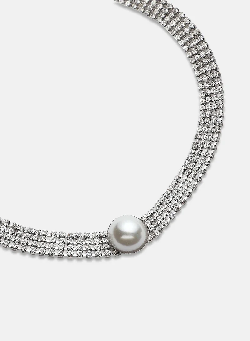 SOHI Bling Choker Artificial Necklace Jewellery