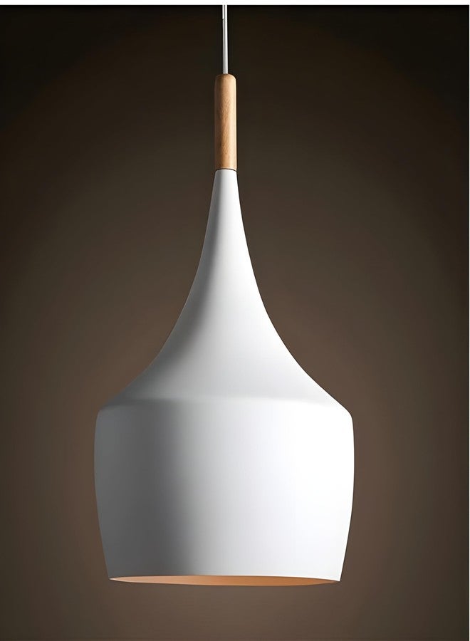 twixle Aluminium celing Hanging lamp, White Texture Ceiling Light Lamp Home Decor Items,Hanging Ceiling Decorative Chandelier Home,Living Room, Indoor Outdoor Jhumar Lighing (Without Bulb, Pack of 1) - Image 1
