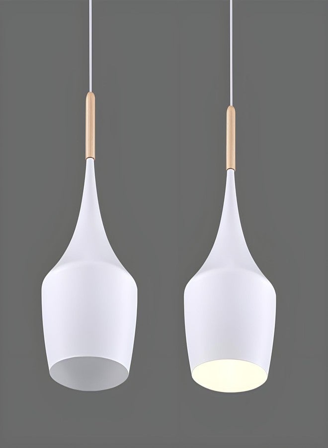 twixle Aluminium celing Hanging lamp, White Texture Ceiling Light Lamp Home Decor Items,Hanging Ceiling Decorative Chandelier Home,Living Room, Indoor Outdoor Jhumar Lighing (Without Bulb, Pack of 1) - Image 5