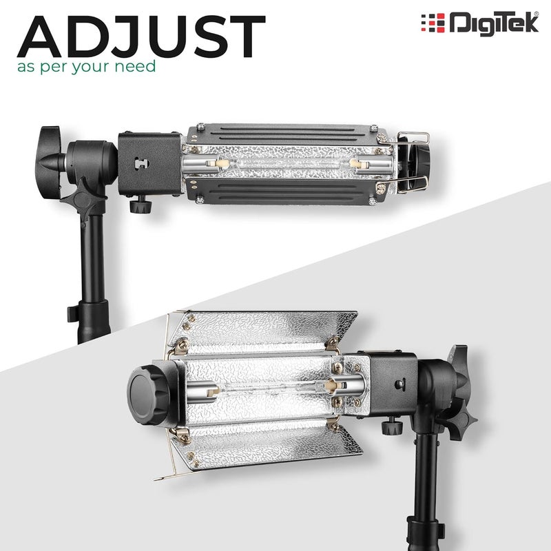 Digitek ® (DPL 003) Porta Light with 1000 Watt Halogen Tube for Video & Still Photography - Image 3