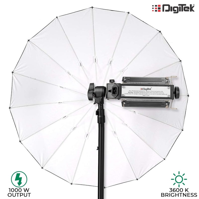 Digitek ® (DPL 003) Porta Light with 1000 Watt Halogen Tube for Video & Still Photography - Image 5