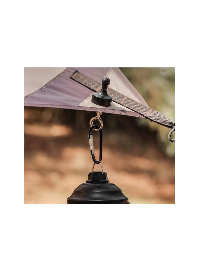 PROMASS Strong Magnet hooks, 4 sets Outdoor Strong Magnetic Heavy Hook, Pulling Force Rare Earth Magnetic Hooks with Countersunk Hole Eye Bolt for outdoor hanging camping light, Multifunctional Tent Canopy - Image 3