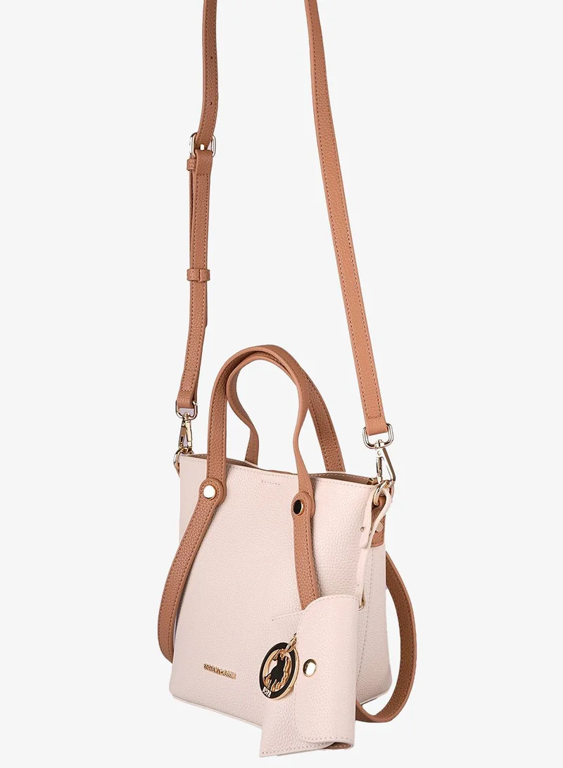 U.S. Polo Assn. CREAM-CAMEL U.S. Polo Assn. Women's Shoulder Bag, Ladies Large Capacity Hobo Bag, Handbag Tote Bags Clutch Bag, Women's Leather Hobo Bag, Women's Tote Bag, Women's Shoulder Bag, Women's Hand Bag, Women's Travel Bag, for Office Sling Bag Side Bag and Girls College Students for Women | Best Price UAE