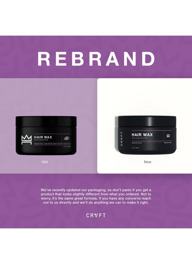 Hair Craft Co. Crvft Hair Wax 2Oz ; Medium Hold/Medium Shine ; Control Frizz & Catch Flyaways ; Ideal For Medium To Long Hair ; Reworkable Defining Styler [Heavy] ; Made In The Usa ; Paraben & Sulfate Free [Scented]  - Image 3