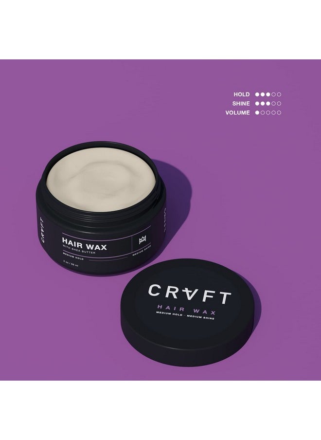 Hair Craft Co. Crvft Hair Wax 2Oz ; Medium Hold/Medium Shine ; Control Frizz & Catch Flyaways ; Ideal For Medium To Long Hair ; Reworkable Defining Styler [Heavy] ; Made In The Usa ; Paraben & Sulfate Free [Scented]  - Image 4