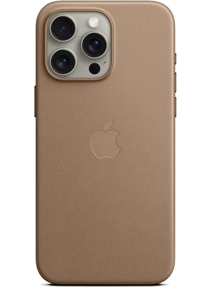 Techie Apple iPhone 15 Pro Max FineWoven Case with MagSafe - Taupe Brown  - Image 1