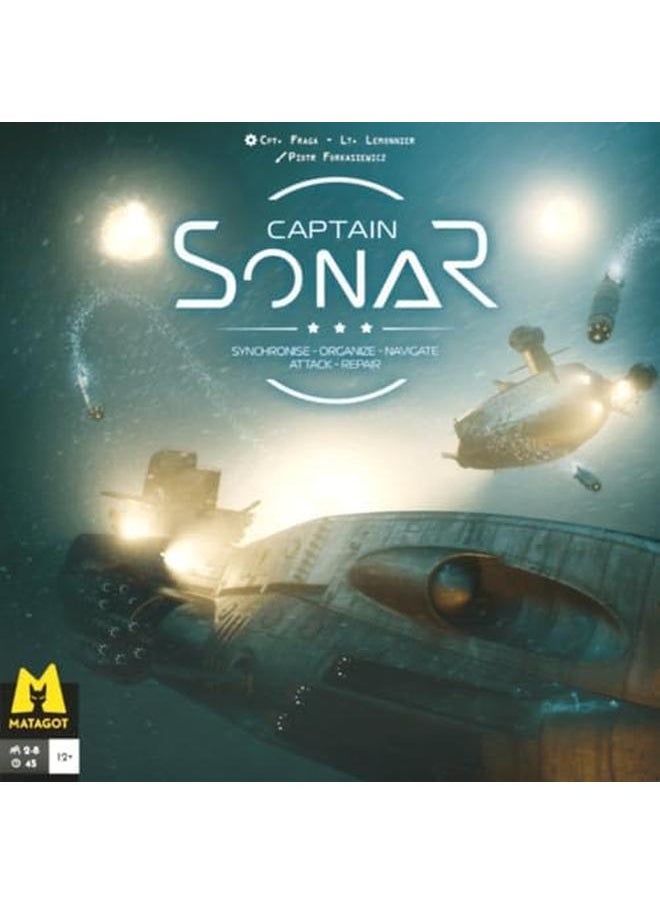 Matagot - Captain Sonar Board Game Base Game Submarine Strategy Game Cooperative Team Based Game For Adults And Teens Ages 14 Plus 2 8 Players Average Playtime 45 60 Minutes Made - Image 1