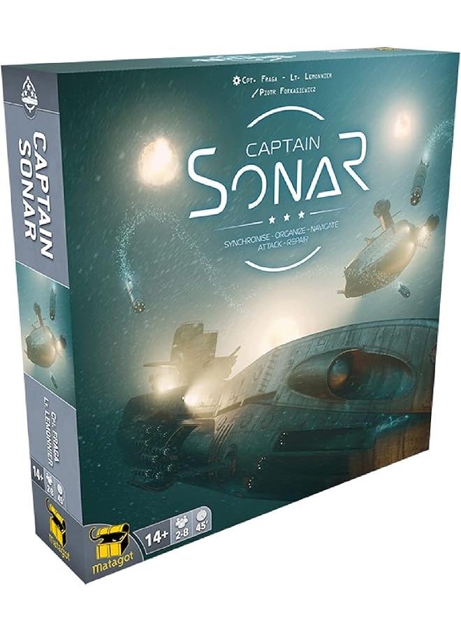 Matagot - Captain Sonar Board Game Base Game Submarine Strategy Game Cooperative Team Based Game For Adults And Teens Ages 14 Plus 2 8 Players Average Playtime 45 60 Minutes Made - Image 1