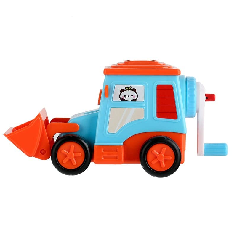TEMSON Sharpener for Kids – Forklift Truck Shaped Pencil Sharpener with Moving Wheels, Table Sharpener Machine(8630) Multiolor - Image 5