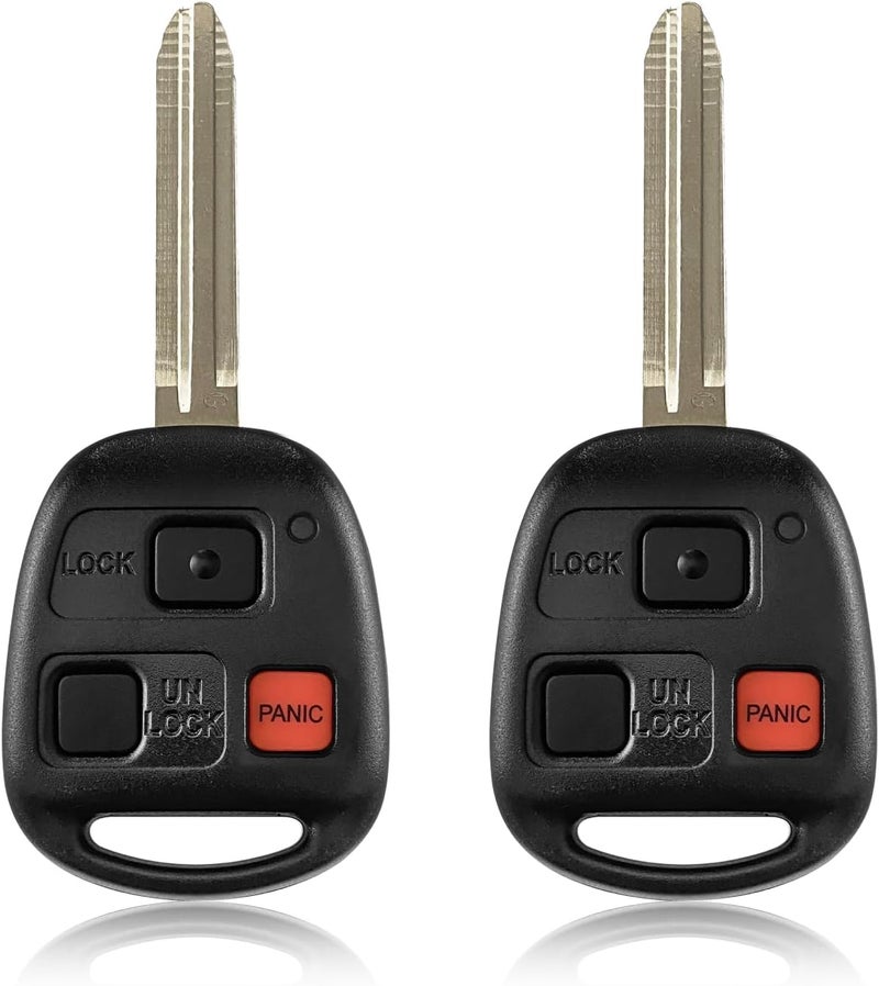 Keylessbest Car Key Fob Remote Keyless Entry Control HYQ12BBT 314MHz 3 Button Replacement for 2003-2009 Toyota Landcruiser FJ Cruiser - 2 Pack - Image 1