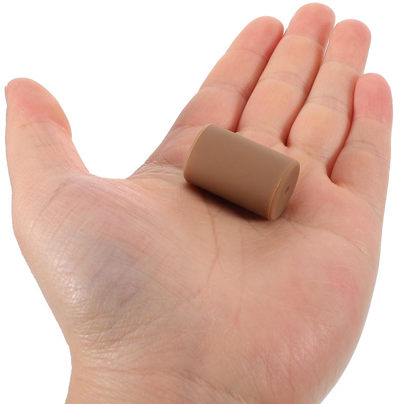 Brown Silicone Door Knob Covers 6pcs Furniture Edge Protection Pull Guard For Cabinet Drawer - Image 4