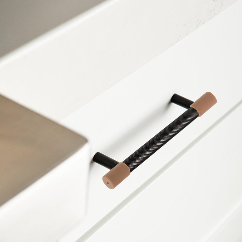 Brown Silicone Door Knob Covers 6pcs Furniture Edge Protection Pull Guard For Cabinet Drawer - Image 5