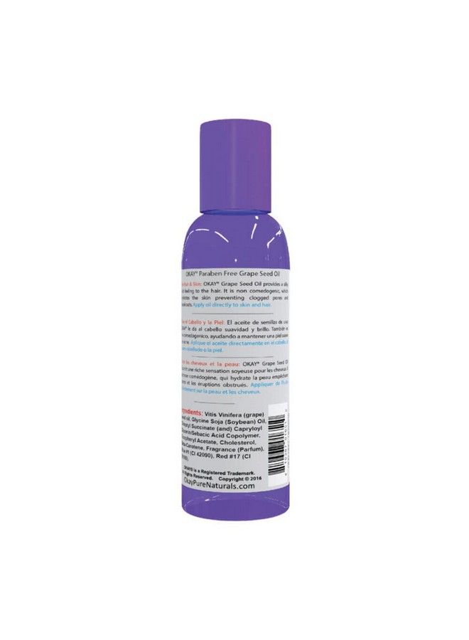 OKAY ; Blended Grape Seed Oil ; For Hair And Skin; 2 Ounce - Image 3