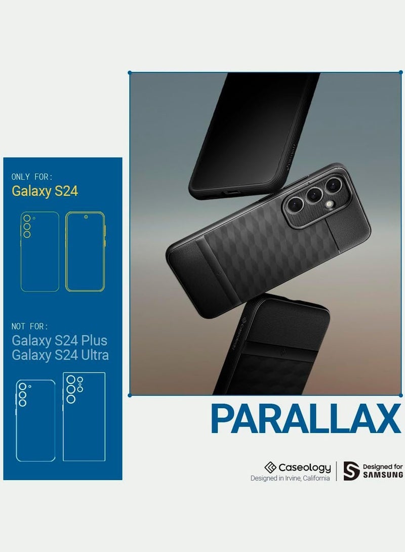 Caseology Parallax for Samsung Galaxy S24 Case Cover (2024) - Matte Black - Image 2