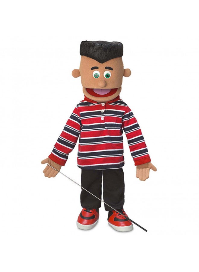 Silly Puppets دمية جوزيه، صبي هيسبانيك، بطول 25 إنش، بأسلوب فن التلاعب بالدمى - Image 1