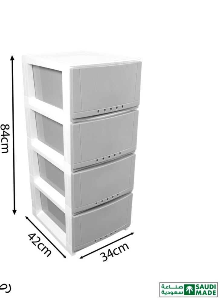 Chest of 4 Drawers Multicolour 42x34x84 cm - pzsku/ZA103E79F956E02EB61BAZ/45/_/1736160251/7013bd93-fdcb-46ab-b60b-d8e5fc621667