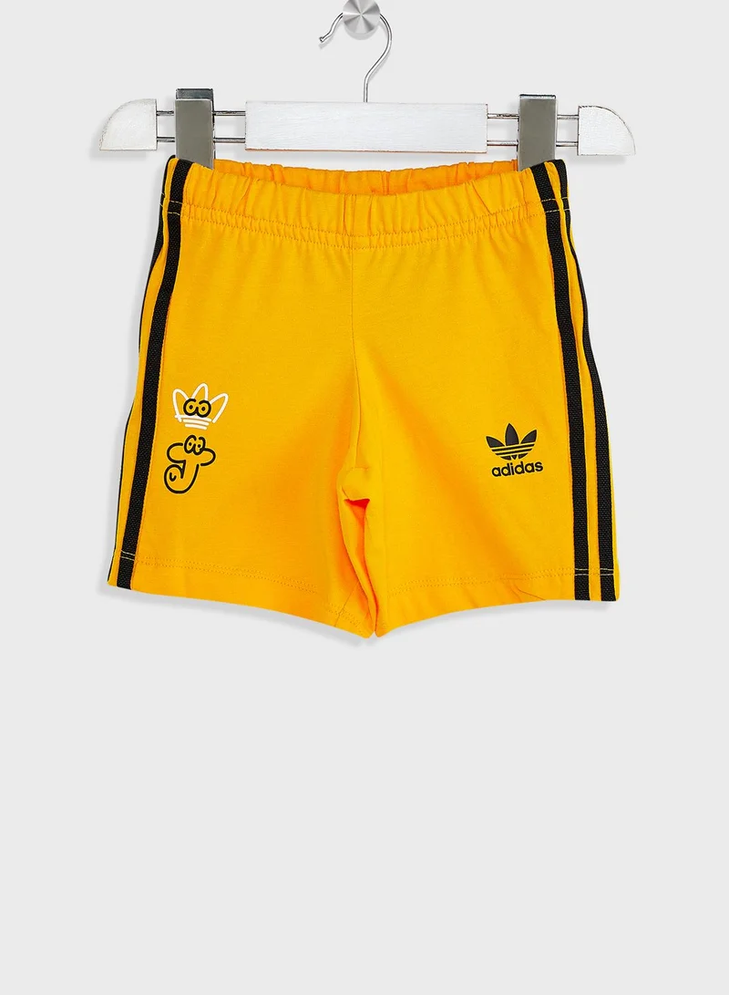 adidas Originals Kids Adicolor Shorts and T-Shirt Set