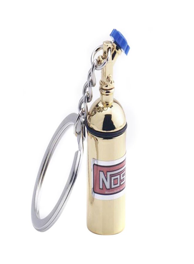 NIBEMINENT Keychain Of Metal In The Form A Bottle Nitrogen Golden Color Item No 438 1