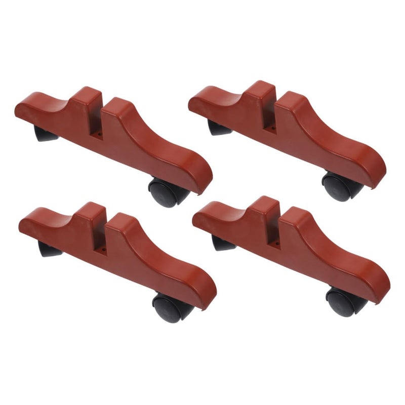 4pcs Adjustable Mobile Screen Divider Base With Wheels For Home Office Bedroom - Image 2