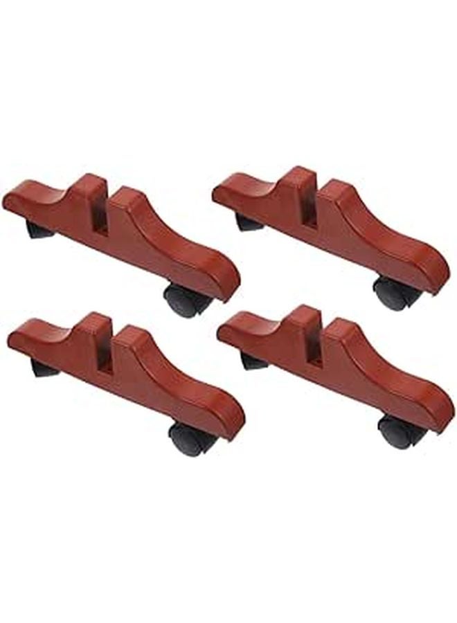 4pcs Adjustable Mobile Screen Divider Base With Wheels For Home Office Bedroom - Image 1
