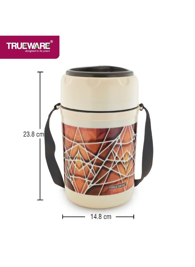 Trueware Trendy 4 Lunch Box with 4 Stainless Steel Container,300ml X4 | PU Insulated | Lunch Box | Tiffin | Hot Lunch Box | Leak Proof - Image 2