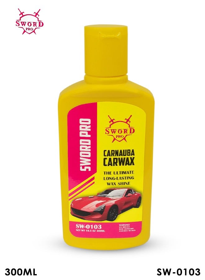 Sword Pro Carnauba Carwax. The Ultimate Long-lasting wax shine. 300 ml 10.5 oz. - Image 1