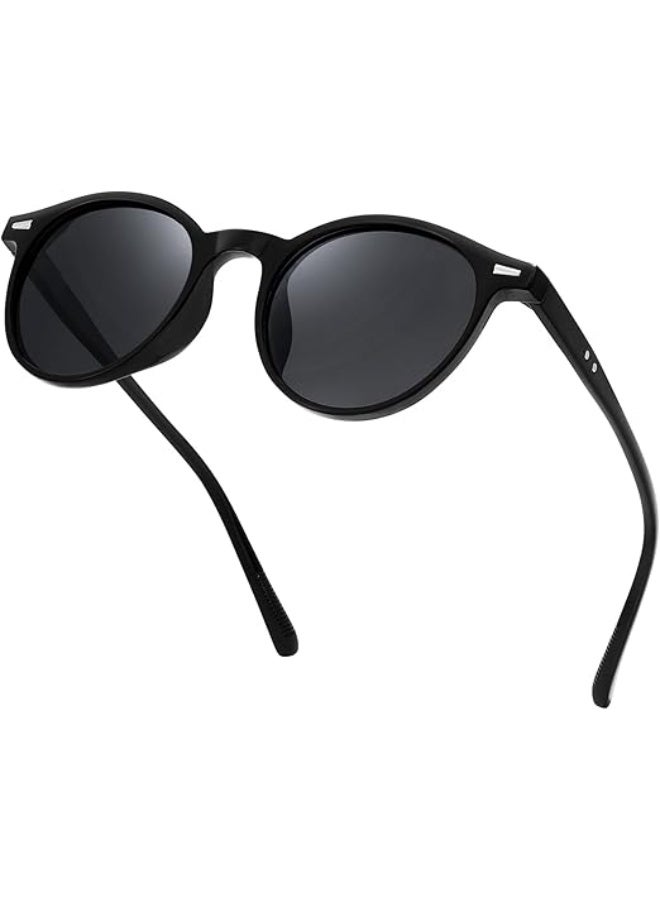 FEISEDY Women Men Round Sunglasses Polarised Ultra-Lightweight 21g UV400 Protection B1327 - Image 1