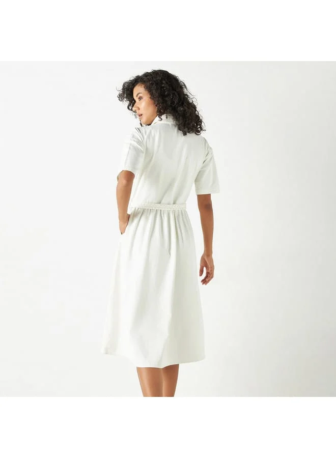Lee Cooper Belted Cotton Shirtdress