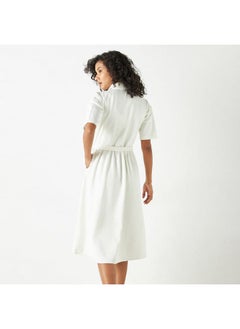 Lee Cooper Lee Cooper Denim Shirt Dress with Pockets and Belt  - Image 3