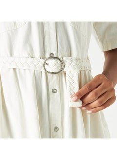 Lee Cooper Lee Cooper Denim Shirt Dress with Pockets and Belt  - Image 4