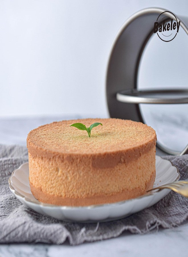 Bakeley Round Cake Pan, Nonstick 6-Inch with Removable Bottom Chiffon Bakeware (Champagne Gold) - Image 3
