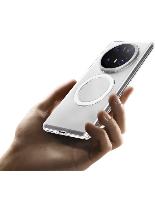 Defense [Huawei Certified Brand] Huawei Mate 70 Pro Transparent Phone Case 70 Pro+ Protective Cover High Transparency Ice Gold Fashion Lightweight Full Coverage Magnetic Adsorption Protective Shell Hi - Image 2