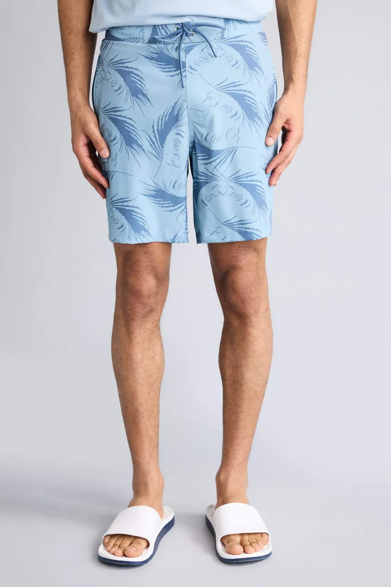 Defacto  Regular Fit Printed Swim Shorts for Men | Best Price UAE