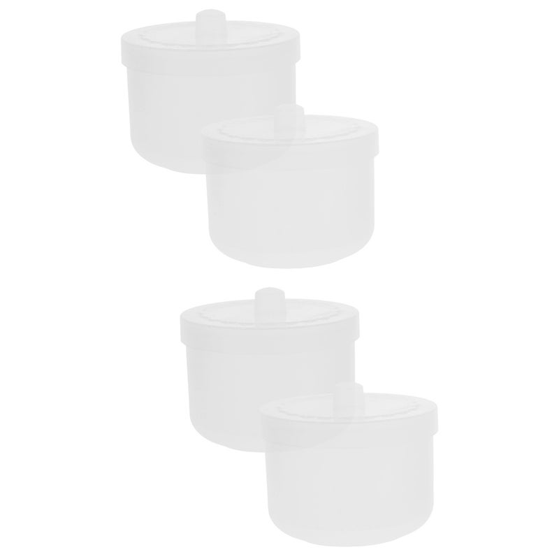 4 pcs Cleaning Tray for Nail Art Tweezer Manicure Tools Soaking Cleaning Box - Image 1