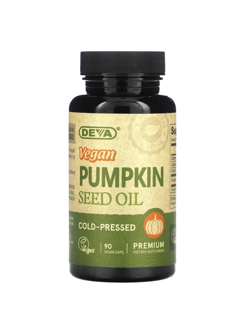Deva Vegan Pumpkin Seed Oil, 500 mg, 90 Vegan Caps