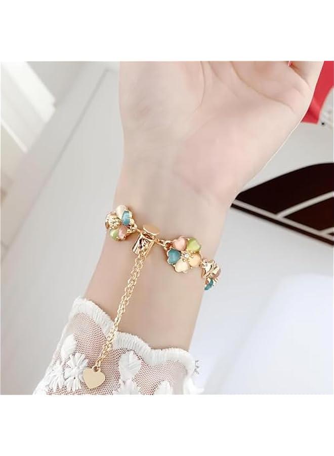 Stylish Charms Bracelet Band Compatible with Apple Watch, Elegant Metal Strap for Women, Fits Series 1-9 SE，42mm44mm45mm49mm - Image 4