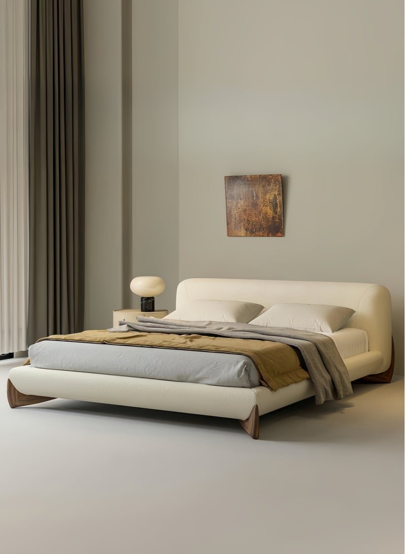 AAF FURNITURE Light Luxury Furniture Modern Bed Frame Without Mattress for Home Bedroom Decoration  - Image 1