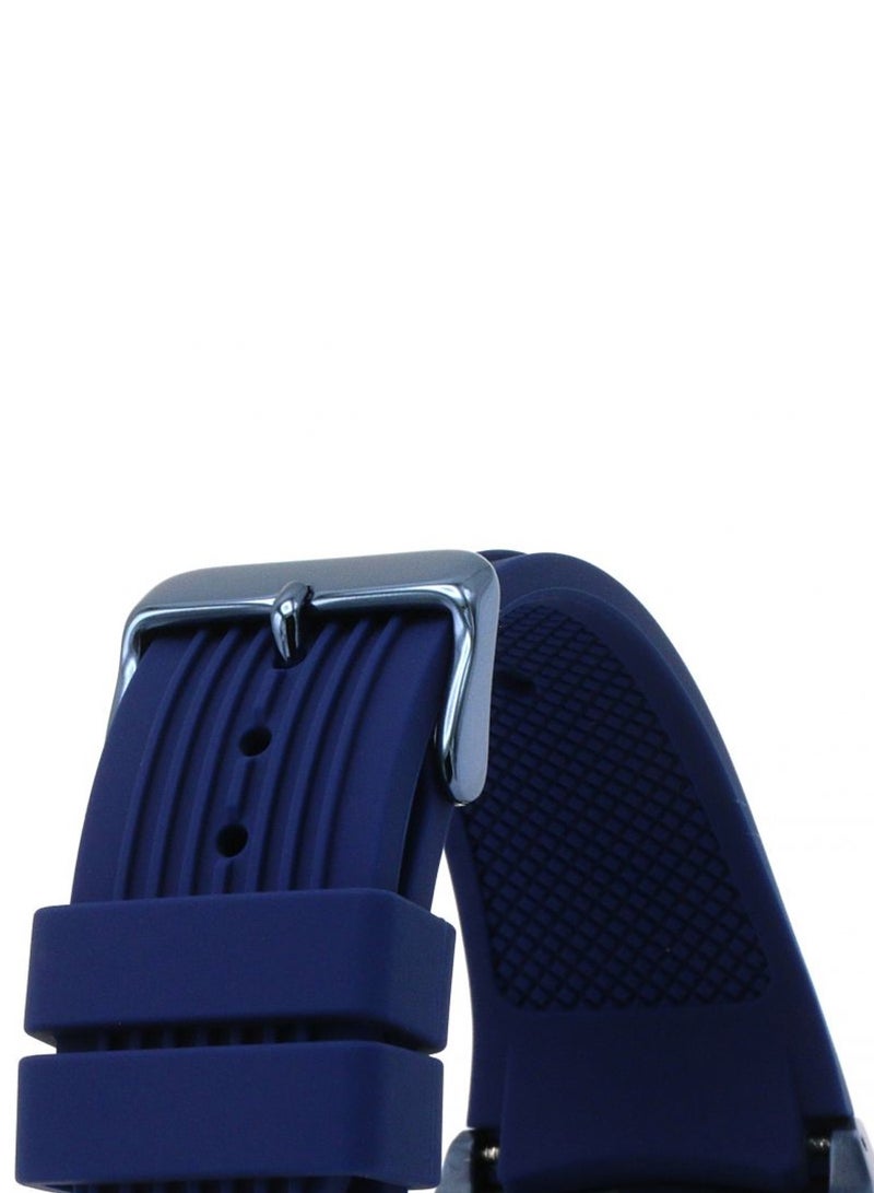 GUESS Men’s Quartz Blue Silicone Strap Blue Dial Watch GW0057G3 - 46mm - Image 4