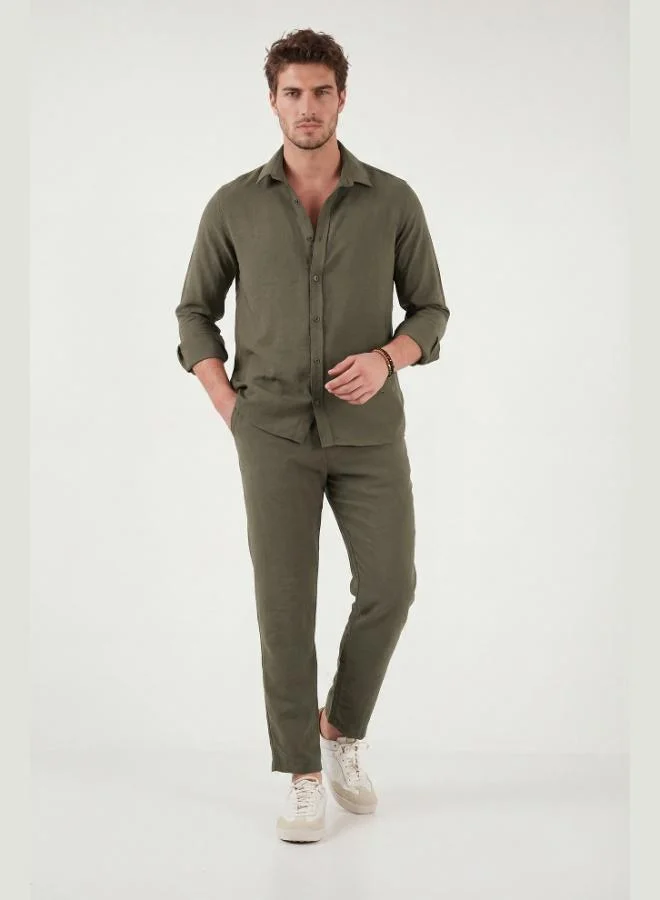 Buratti Buratti Regular Fit Normal Waist Straight Leg Trousers Men's PANTS CF26S611639