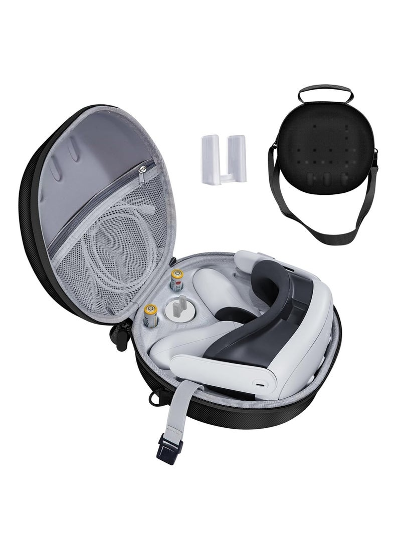 Anmi Hard Carrying Case Compatible with Meta Oculus Quest 3, VR Gaming Headset and Touch Controllers Accessories Carry Bag, Suitable for Travel and Home Storage Case (Black)  - Image 1