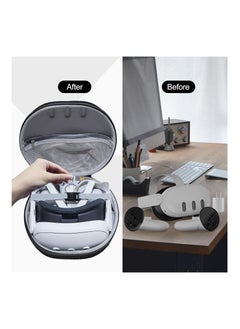 Anmi Hard Carrying Case Compatible with Meta Oculus Quest 3, VR Gaming Headset and Touch Controllers Accessories Carry Bag, Suitable for Travel and Home Storage Case (Black)  - Image 5