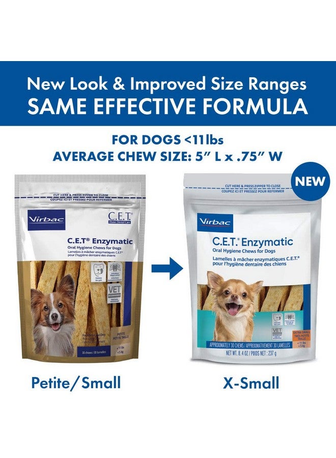 Virbac C.E.T. Enzymatic Oral Hygiene Chews For Dogs Beef 8.4 Ounces - Image 2