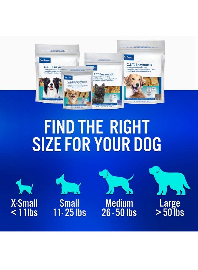 Virbac C.E.T. Enzymatic Oral Hygiene Chews For Dogs Beef 8.4 Ounces - Image 4