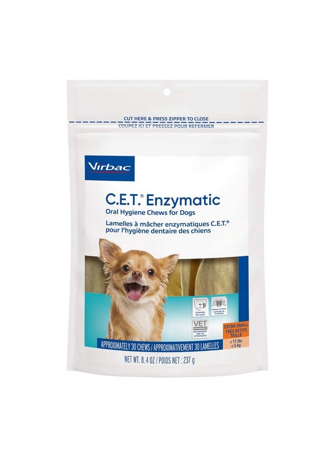 Virbac C.E.T. Enzymatic Oral Hygiene Chews For Dogs Beef 8.4 Ounces - Image 1